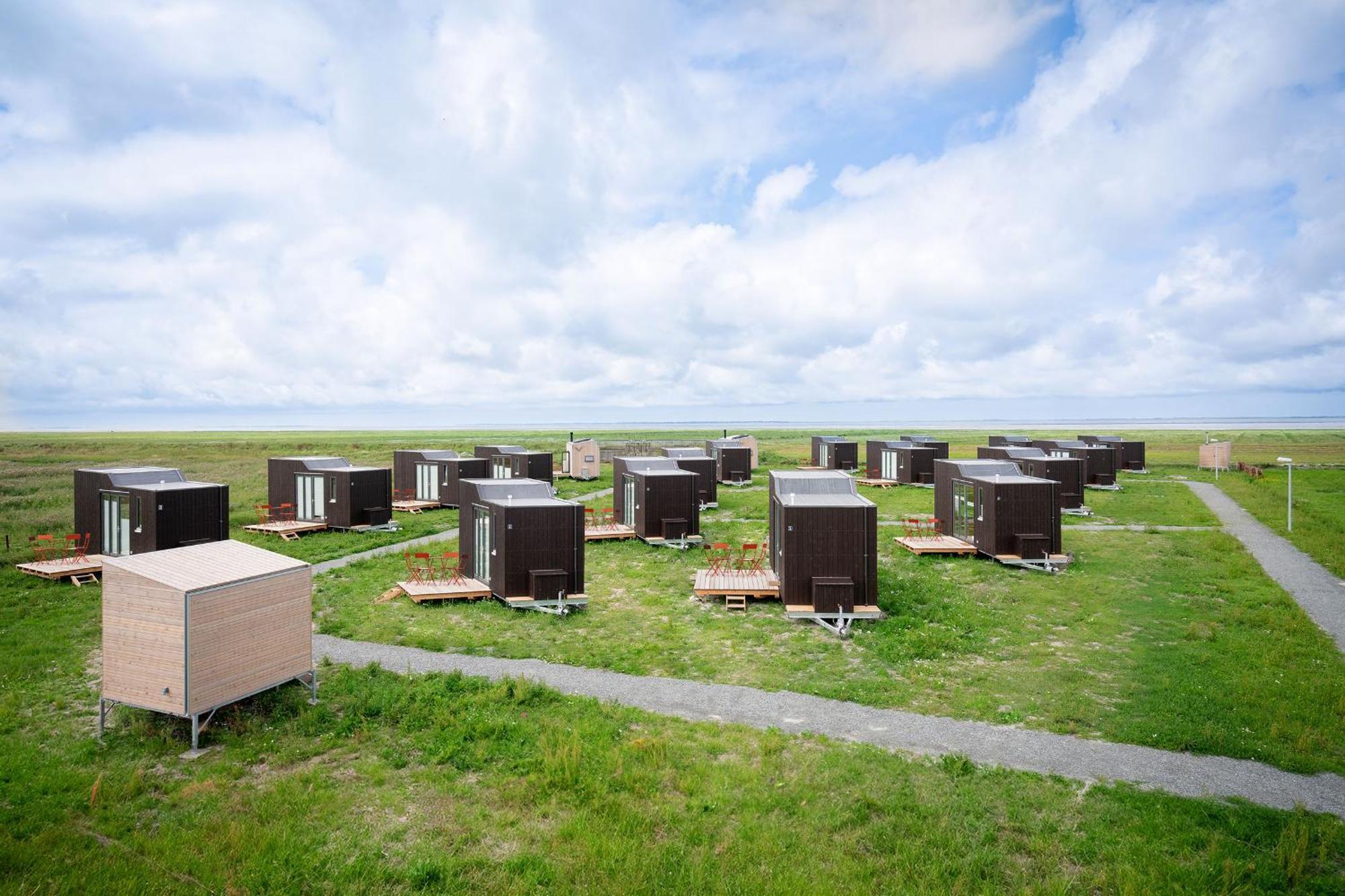 Tiny House Pioneer 18 Zur Meerseite - Green Tiny Village Harlesiel Carolinensiel Eksteriør billede